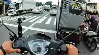 Short ride with my wife || sym bonus 110 !