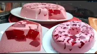 GELATINA + CREME DE LEITE UMA SOBREMESA MOSAICO COM MILHÕES DE VISUALIZAÇÕES NO YOUTUBE. 02 INGRED.