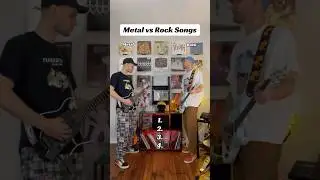 Metal vs Rock songs 🎸 #guitar #marilynmanson #acdc #metallica #pantera #rockmusic #metal #shorts