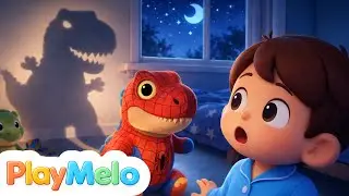 Dinosaur at the Window 🦖 | Fun Dinosaur Song for Kids | PlayMelo