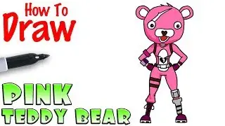 How to Draw the Pink Teddy Bear Outfit | Fortnite