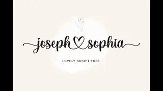 Joseph Sophia Font | Font | Free Font | Script Fonts | Font Bundle