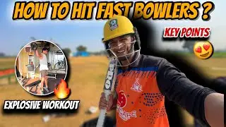 Struggling vs Fast Bowlers? This One Tip Will Fix It 🔥|| Explosive Gym Workout For Cricketers 🏏