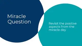 MIRACLE QUESTION - Getting stuck in solution focused work #shorts