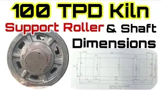 100 Tpd Kiln Support Roller And Shaft Dimensions With Weight