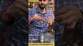 Siphon effect | water transferring | #experiment #science #physics