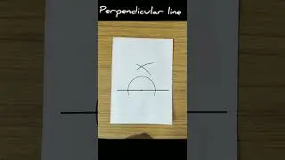 How to draw Perpendicular line using compass #shorts.