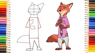 How to Draw Nick Wilde from Zootopia 2