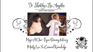 Dr. Sketchy's Los Angeles ~ Magic Castle Art Jam with Misty Lee and Caramel Knowledge