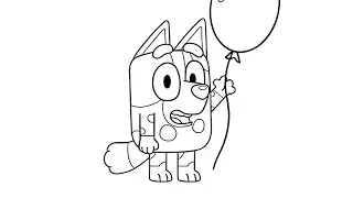 How to Coloring Bluey Easy, Bluey Drawing and Coloring Pages for Kids, 19