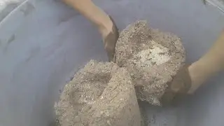 New hole shape gritty buckets🤍🔥dry tub asmr+water mouthwatering relaxing crunchy crumbling🔥💯💦