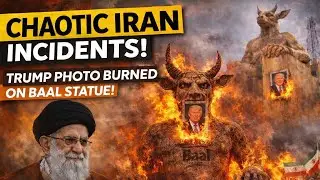 Baal statue burn in iran 