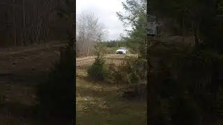 David Higgins 2022 Olympus Rally first drive in Citroen R5.