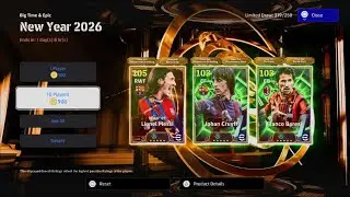eFootball 2026 Big Time & Epic New Year 2026 