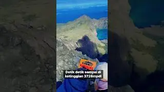 PUNCAK GUNUNG RINJANI‼️PEMANDANGAN 360&deg; PULAU LOMBOK 😍