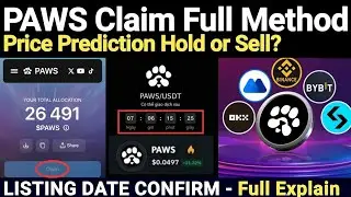 paws claim kaise kare  | paws claiming process | paws claim bybit #pawsclaim
