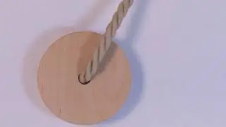 Tutorial: how to assemble a wooden ceiling rose kit for XL electrical cord (hole 16 mm)