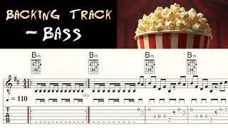 POPCORN | HOT BUTTER | GERSHON KINGSLEY | - Bass | Backing Track | Sheet Music & TAB