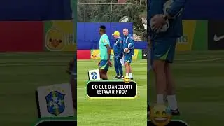 ANCELOTTI &Eacute; S&Oacute; RESENHA NA SELE&Ccedil;&Atilde;O BRASILEIRA! 🤣🇧🇷 #shorts