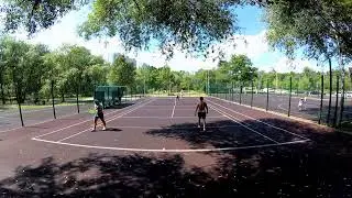 Doubles Tennis Battle for Push Ups Dima/SashaR vs Sergey/SashaM