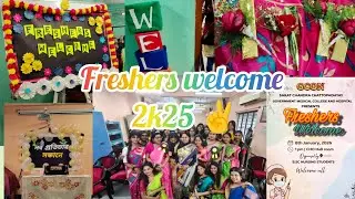 Freshers welcome ceremony 2k25 |Bsc Nursing college |Saratchandra Chattopadhay govt medical college 