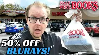 50% OFF BLURAYS AT HALF-PRICE BOOKS! | Check Out The Cheap Blurays And 4Ks I Bought!