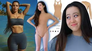 SKIMS SWIMWEAR HAUL on my pancake bod