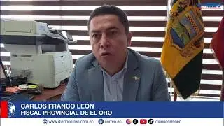 Entrevista con el fiscal provincial de El Oro, Carlos Franco Le&oacute;n.