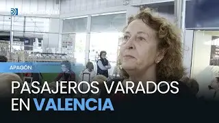 Pasajeros varados en Valencia relatan caos e incertidumbre tras el apagón