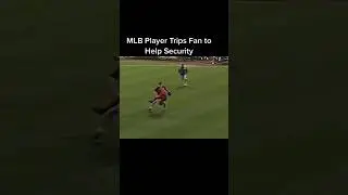 MLB Player Trips Fan to Help Security #baseball #sports #mlb #foryou