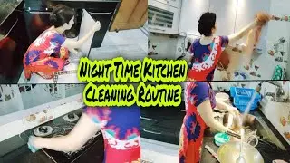 INDIAN MOM NIGHT TIME KITCHEN CLEANING ROUTINE 2021  || INDIAN MOM NIGHT ROUTINE 2021