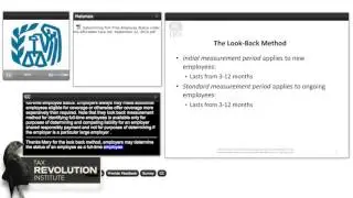IRS Webinar: Determining Full-Time Employee Status under the Affordable Care Act