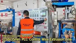 &phi;50+35mm PLC-Controlled Wire Extrusion Line &ndash; High-Precision Cable Manufacturing Solution