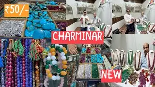 Hyderabad famous Charminar certified Navratan gems&pearls starting ₹50 Firoza, many more#viralvideo