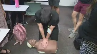 RUSH University first year medical students participate in life-saving training