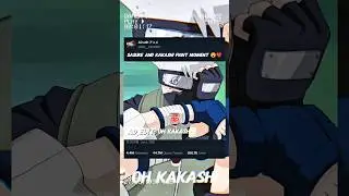 Sasuke vs Kakashi 😮🔥 | Legendary Ninja Fight | #Shorts