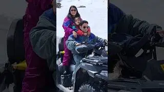 ATV Ride at Koksar Snow Point, Manali #snowpoint #sisu #prashviऔरmaa #trending #viral