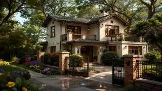 Transformation: Two Story House with Stunning Balconies and Garden Landscaping #americanhomes #home