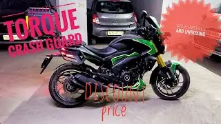 MOTO TORQUE CRASH GUARD FOR DOMINAR 400 MOST DETAIL UNBOXING AND SELF INSTALLATION