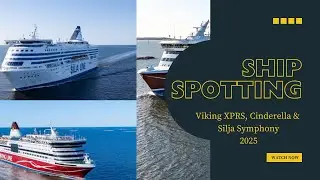 Ship spotting: Suomenlinnassa &ndash; Drone: Viking XPRS, Cinderella & Silja Symphony