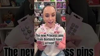 They are here! The new Disney princess pins from Boxlunch! #disney #pins #haul #unboxing #fyp #short