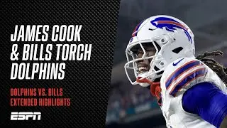 NFL Highlights | James Cook fries Miami for three TDs in Dolphins vs. Bills | #NFL 2024