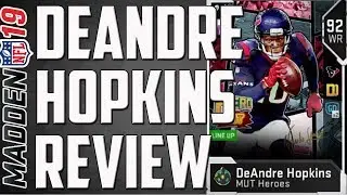 How Good is MUT Hero 92 Overall DeAndre Hopkins? MUT 18 Card Review
