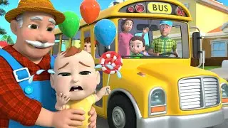 Wheels on the Bus - Baby Toddler Songs - Nursery Rhymes & Kids Songs