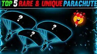 TOP 5 Rare Parachute Skin in Free Fire 😳| आप के पास इनमें कोए एक भी है क्या ? | Stylish Parachute
