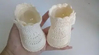 Botitas tejidas a crochet - todas las tallas - Ganchillo