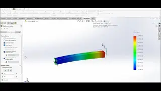 🔧✨ SolidWorks Simulation: Cantilever Beam Static Study | Displacement & Error Analysis