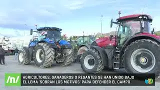 29/01/2026 La tractorada en Lorca corta la A-7 y exige el fin del recorte al Trasvase