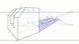 Sombras en perspectiva cónica oblicua (punto impropio) - Tutorial