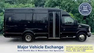 2013 Ford E 350 TurtleTop VanTerra Executive Luxury Shuttle Bus w/ Rear Luggage & Only 80K Miles!
